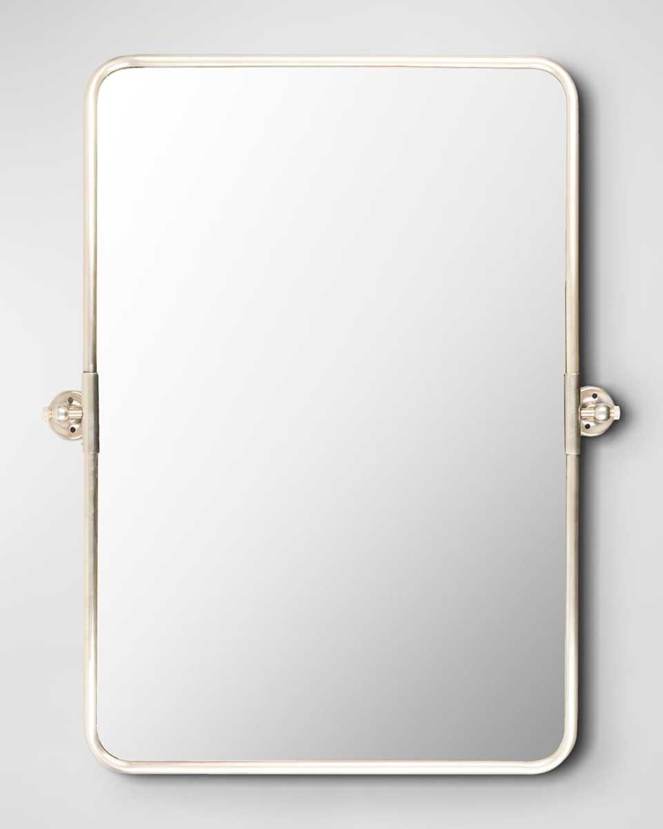 Burnish Silver Rectangular Mirror, 36"